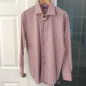 Lorenzo Uomo Men’s Trim Fit Dress Shirt 16” Neck